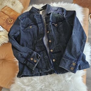 Jones New York Dark Denim Jean Jacket XL womens